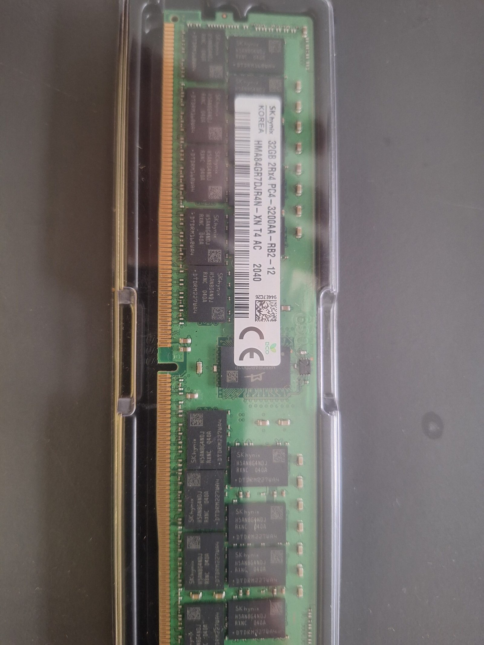 SK hynix 32GB 2Rx4 PC4-3200AA-R DDR4 P06189-001 P03052-091 HPE  DELL SERVERS